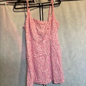 Old Navy Pink Fitted Camisole Midi Dress